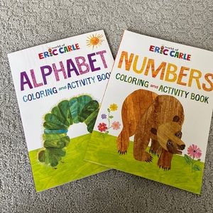 Brand new rare Eric carle color and activity books